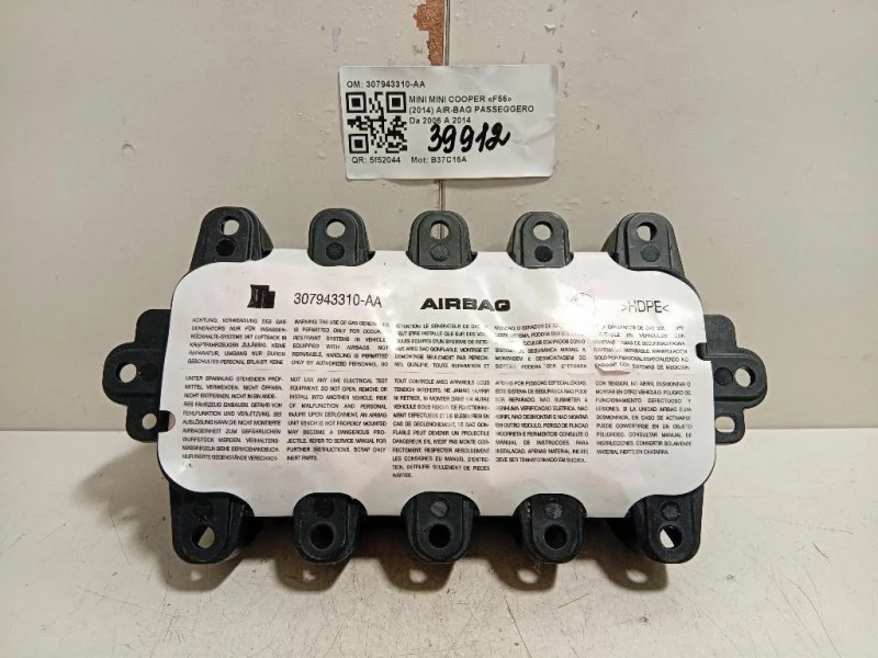 Air-bag Passeggero 6803201 307943310-AA Mini MINI Cooper F56 2014