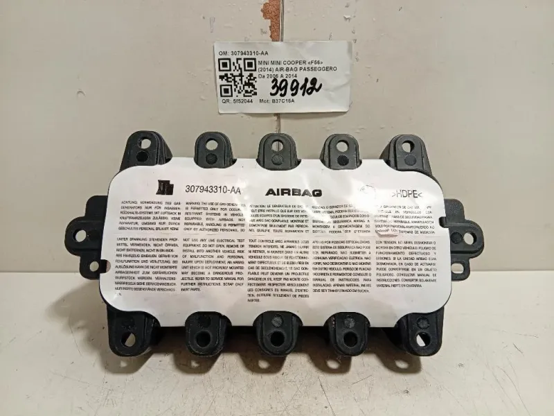 Air-bag Passeggero 6803201 307943310-AA Mini MINI Cooper F56 2014