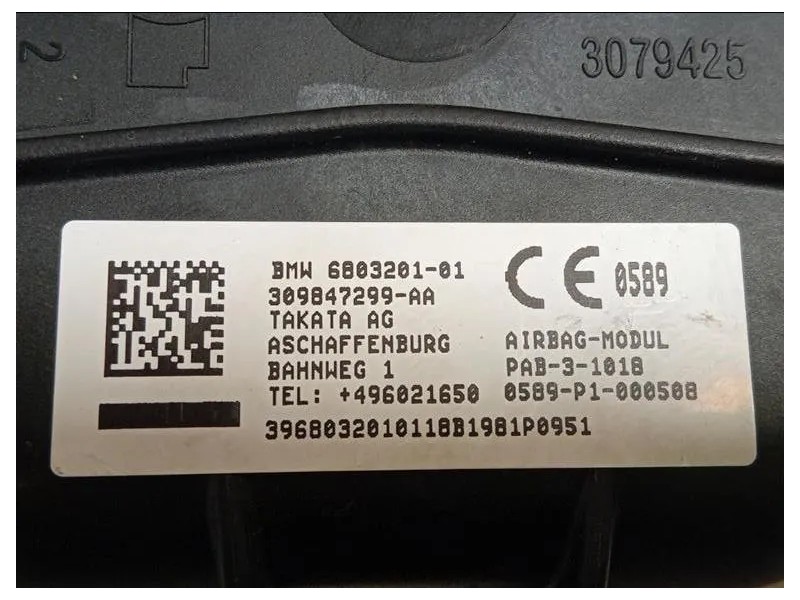 Air-bag Passeggero 6803201 307943310-AA Mini MINI Cooper F56 2014