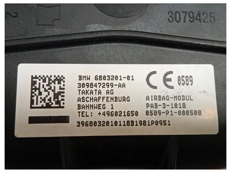 Air-bag Passeggero 6803201 307943310-AA Mini MINI Cooper F56 2014