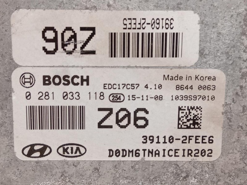 Centralina Iniezione 39110-2FEE6 Hyundai Santa FÉ IV 2015