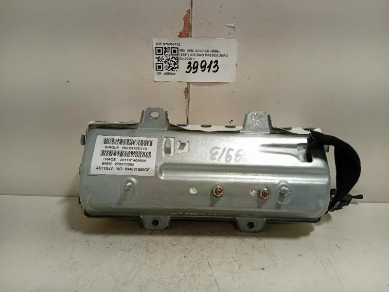 Air-bag Passeggero 925860102 Mini MINI Cooper R56 2007