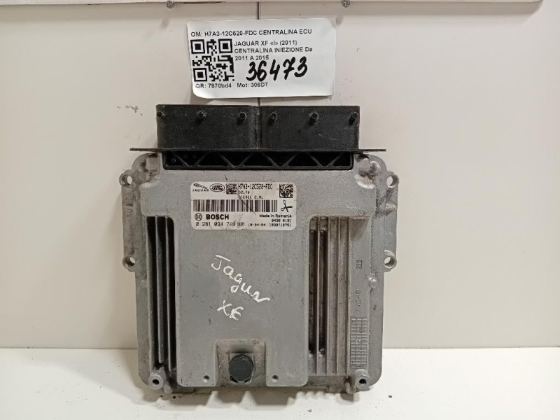 Centralina Iniezione H7A3-12C520-FDC CENTRALINA ECU Jaguar XE 2015