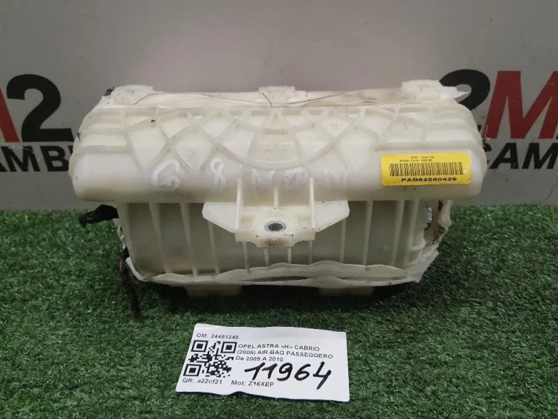 Air-bag Passeggero 24451349 Opel Astra H Cabrio 2005