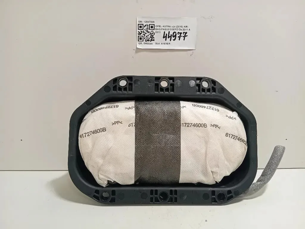 Air-bag Passeggero 12847035 Opel Astra J 2010