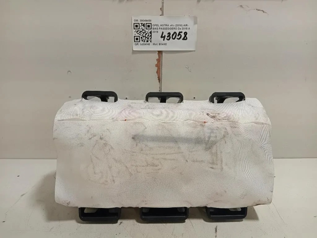 Air-bag Passeggero 39049458 Opel Astra K 2016