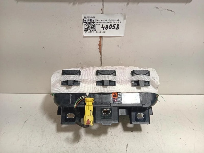 Air-bag Passeggero 39049458 Opel Astra K 2016