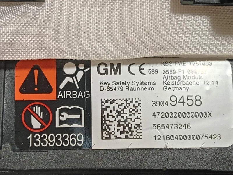 Air-bag Passeggero 39049458 Opel Astra K 2016