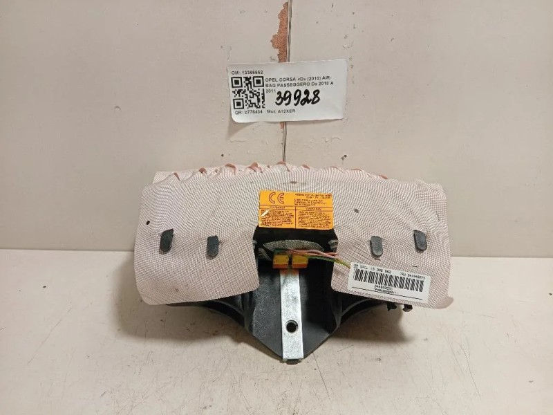 Air-bag Passeggero 13366662 Opel Corsa D 2010