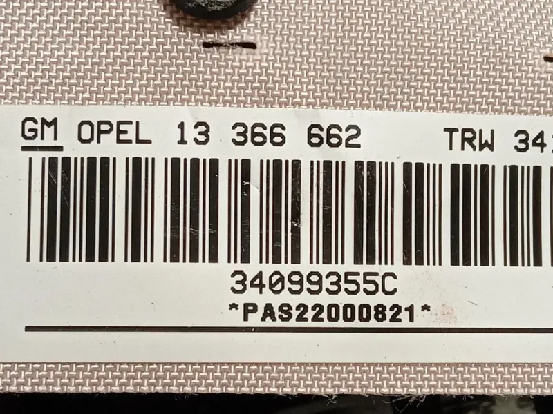 Air-bag Passeggero 13366662 Opel Corsa D 2010