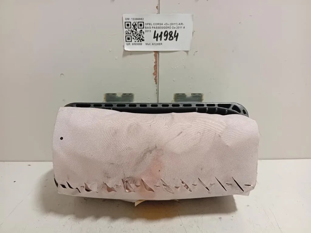 Air-bag Passeggero 13366662 Opel Corsa D 2011