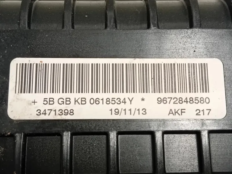 Air-bag Passeggero 9672848580 Peugeot 208 I 2012