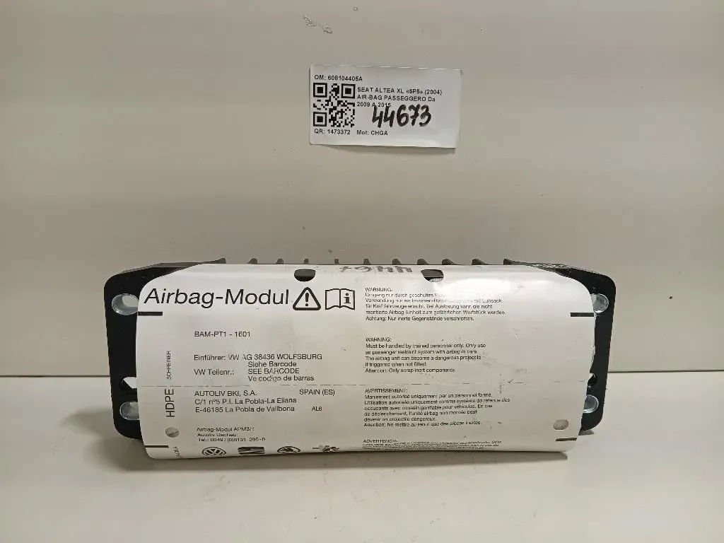 Air-bag Passeggero 608104405A Seat Altea XL 5P5 2004