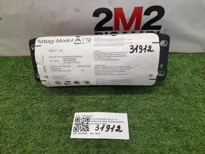 Air-bag Passeggero 1K0880204L Volkswagen GOLF V 2004