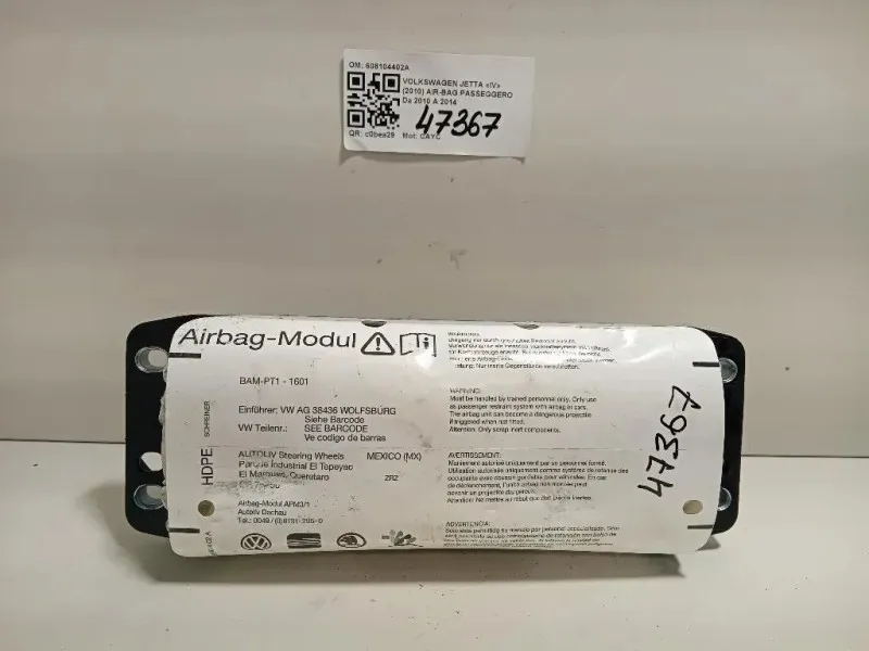 Air-bag Passeggero 608104402A Volkswagen GOLF V 2004