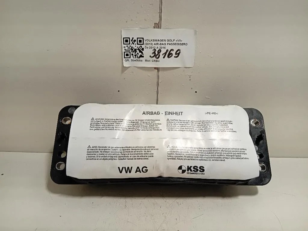 Air-bag Passeggero 8V0880204D Volkswagen GOLF VII 2013