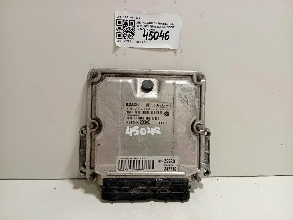Centralina Iniezione P56044299AD Jeep Grand Cherokee III 2005