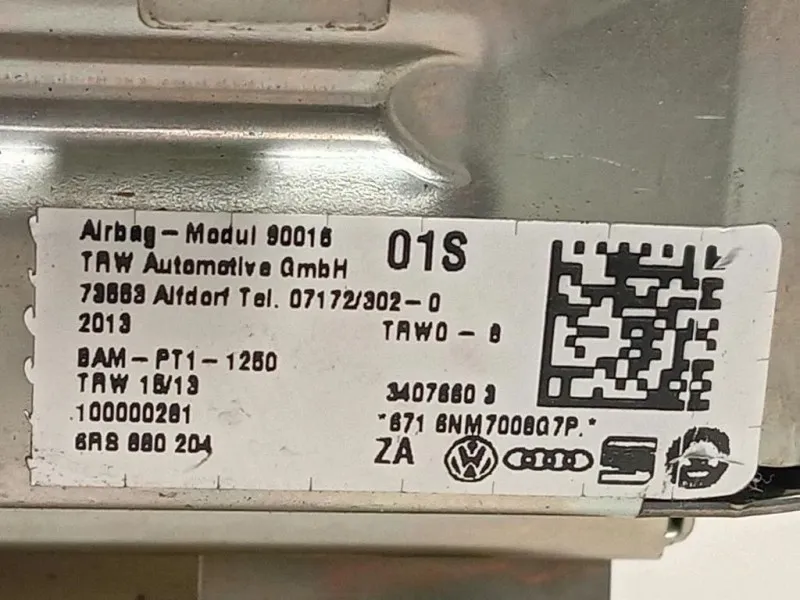 Air-bag Passeggero 6RS880204 Volkswagen POLO VI 2009