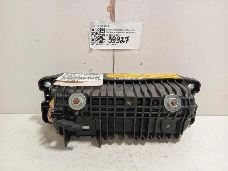 Air-bag Passeggero 7N0 880 204 B Volkswagen Sharan IV 2010