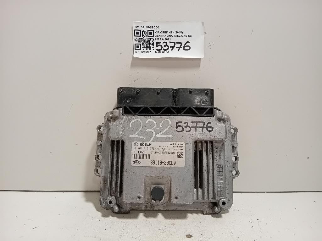 Centralina Iniezione 39118-2BCD0 Kia CEED III 2018