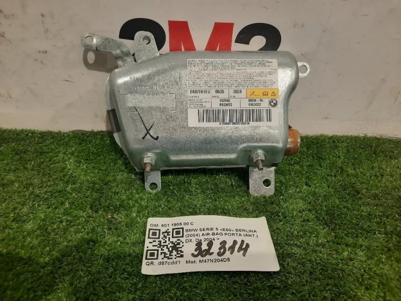 Air-bag Porta ANT DX 601 1905 00 C Bmw Serie 5 E60 Berlina 2004
