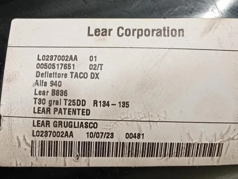 Air-bag Sedile ANT DX 50517651 Alfa Romeo Giulietta 2010