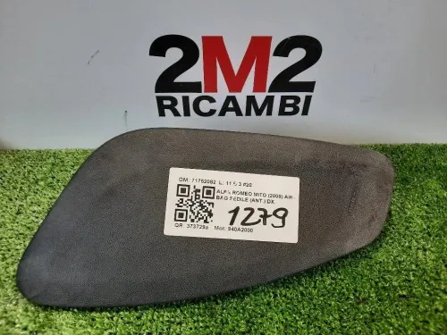 Air-bag Sedile ANT DX 71752082 Alfa Romeo MITO 2008