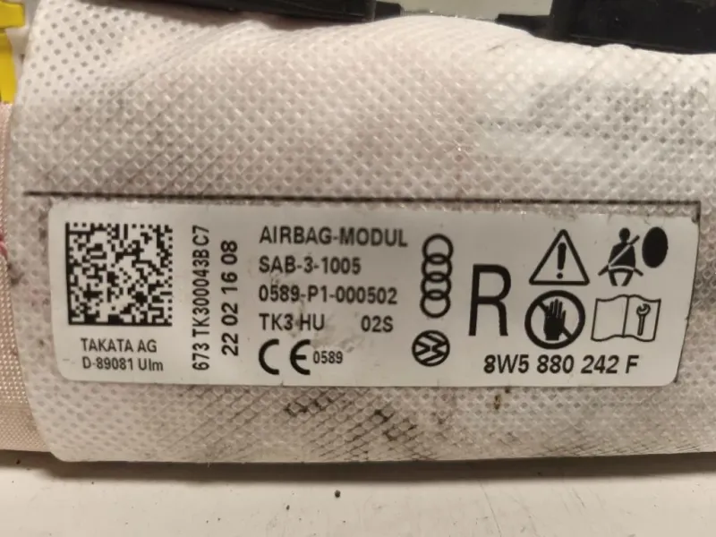 Air-bag Sedile ANT DX 8W5880242F Audi A4 8W2 2015