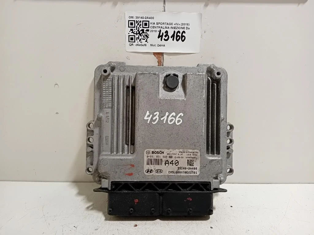 Centralina Iniezione 39140-2A400 Kia Sportage IV 2018