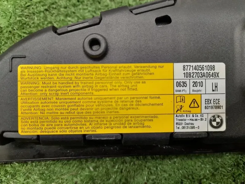 Air-bag Sedile ANT DX 877140561098 Bmw Serie 1 E87 Berlina 2005