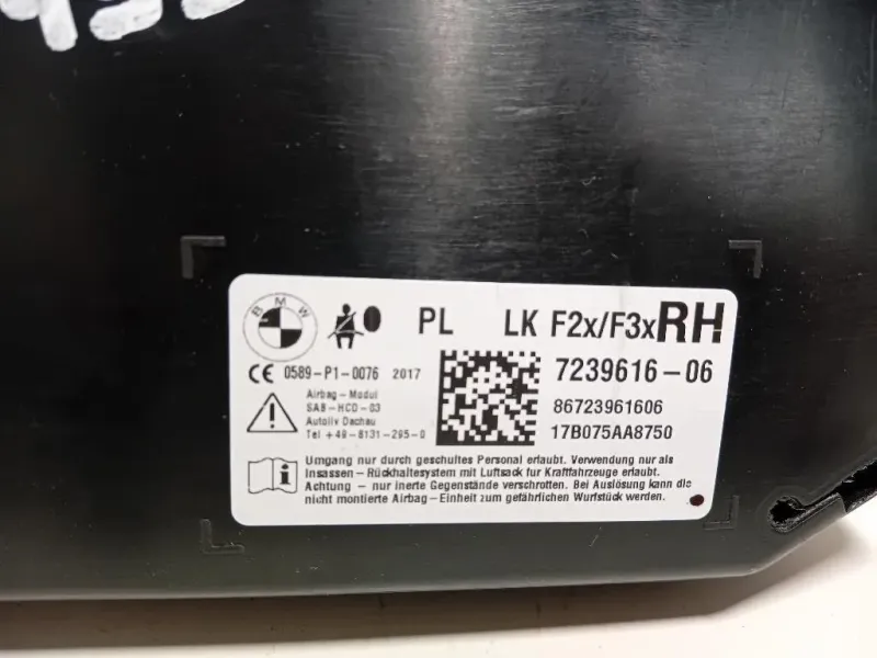 Air-bag Sedile ANT DX 7239616-06 Bmw Serie 1 F20 Berlina 2015