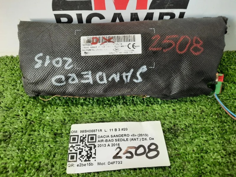 Air-bag Sedile ANT DX 985H06871R Dacia Sandero II 2013