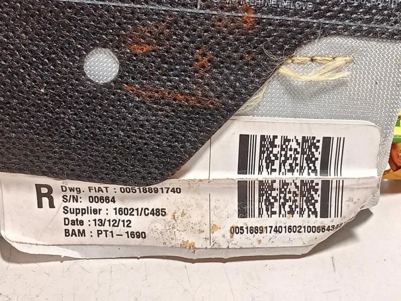 Air-bag Sedile ANT DX 00518891740 Fiat 500L 2013