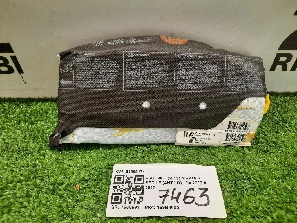 Air-bag Sedile ANT DX 51889174 Fiat 500L 2013