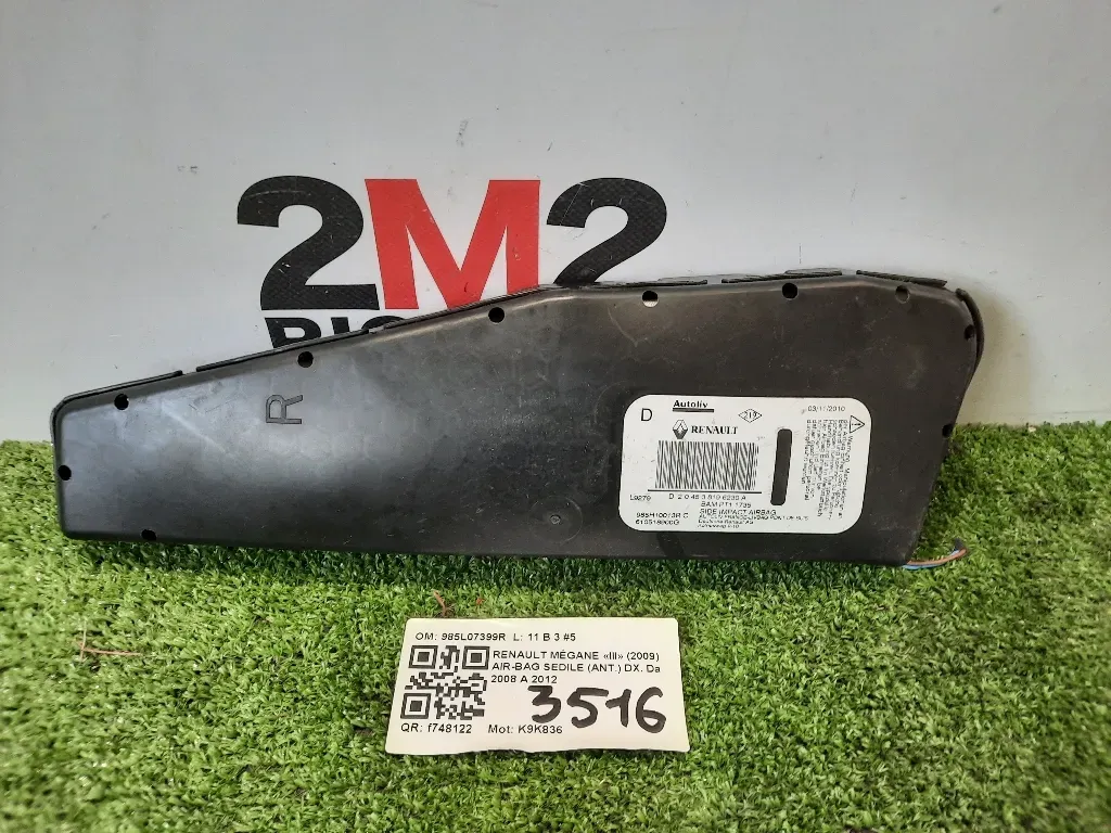 Air-bag Sedile ANT DX 985L07399R Renault Mégane III 2009