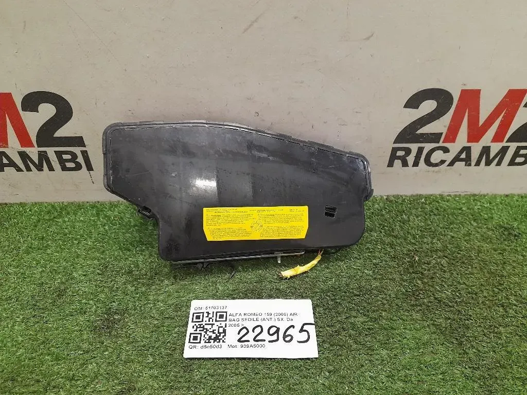 Air-bag Sedile ANT SX 51703137 Alfa Romeo 159 2006