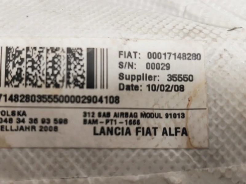 Air-bag Sedile ANT SX 00017148180 Fiat 500 II 2008