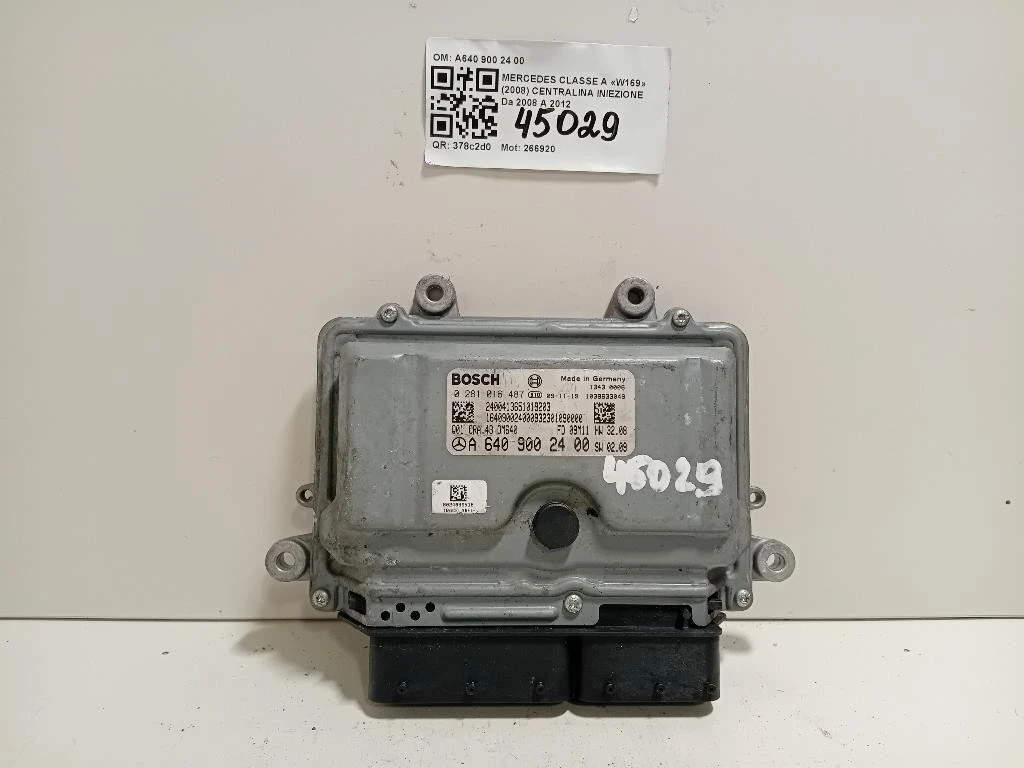 Centralina Iniezione A640 900 24 00 Mercedes Classe A W169 2008