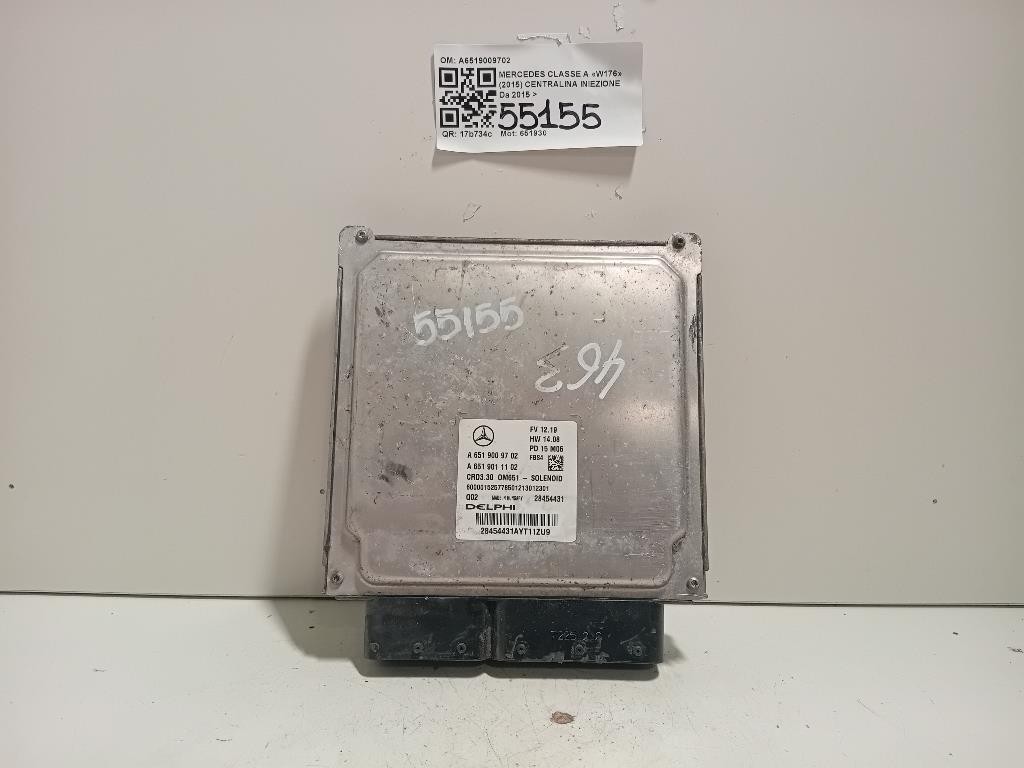 Centralina Iniezione A6519009702 Mercedes Classe A W176 2015