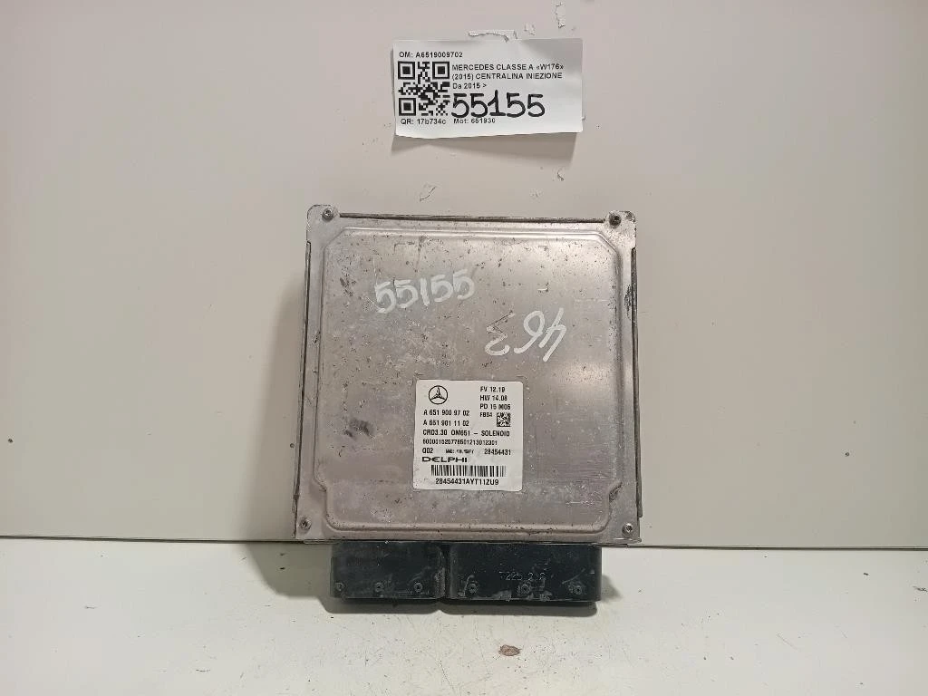 Centralina Iniezione A6519009702 Mercedes Classe A W176 2015