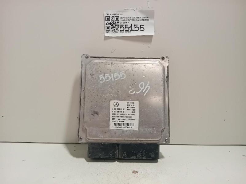 Centralina Iniezione A6519009702 Mercedes Classe A W176 2015
