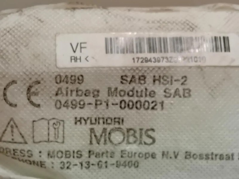 Air-bag Sedile ANT SX 0499-P1-000021 Kia RIO III 2015