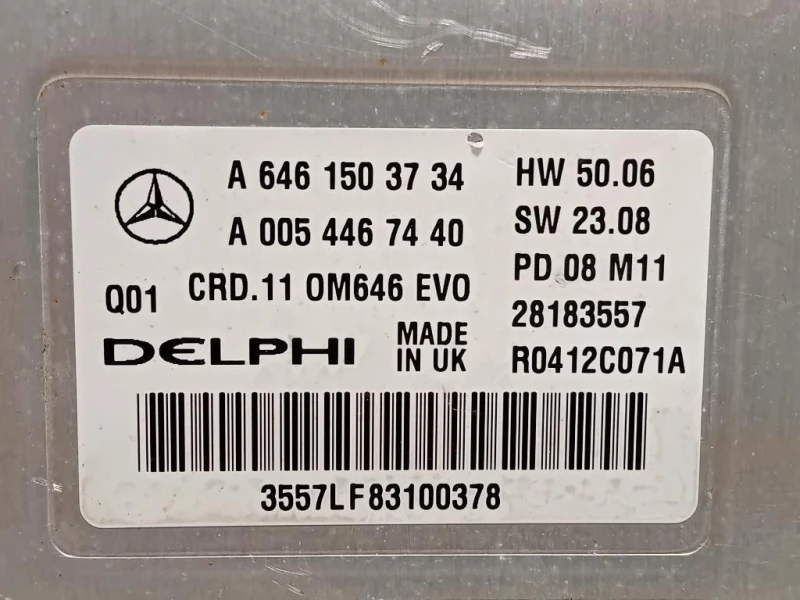 Centralina Iniezione A6461503734 Mercedes Classe C W204 2007