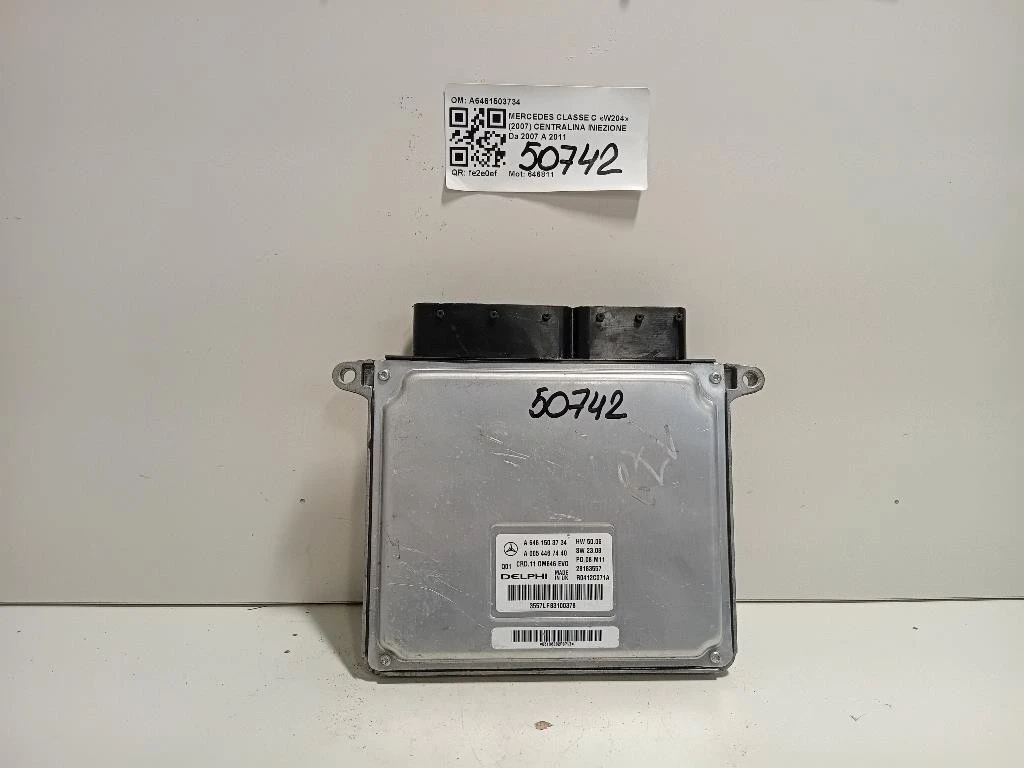 Centralina Iniezione A6461503734 Mercedes Classe C W204 2007