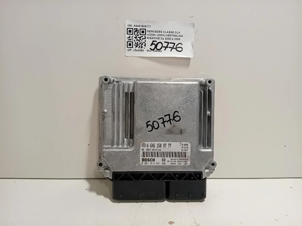 Centralina Iniezione A6461509777 Mercedes Classe CLK C209 2003
