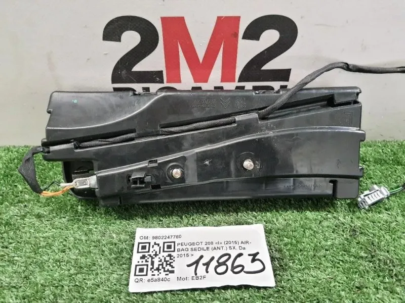 Air-bag Sedile ANT SX 9802247780 Peugeot 208 I 2015