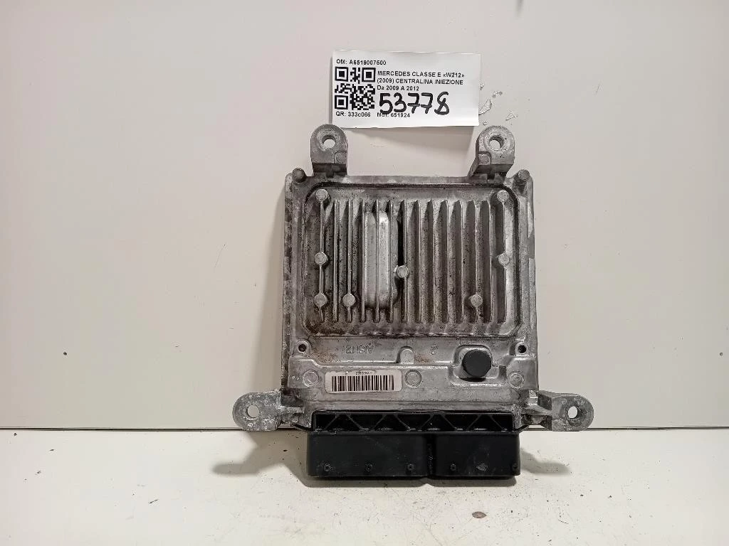 Centralina Iniezione A6519007500 Mercedes Classe E W212 2009