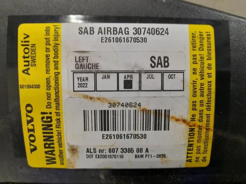Air-bag Sedile ANT SX 30740624 Volvo V50 2004