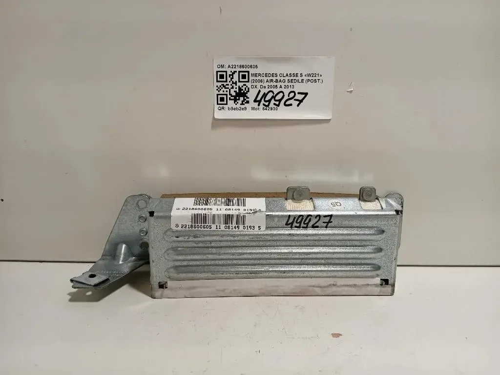 Air-bag Sedile POST DX A2218600605 Mercedes Classe S W221 2006