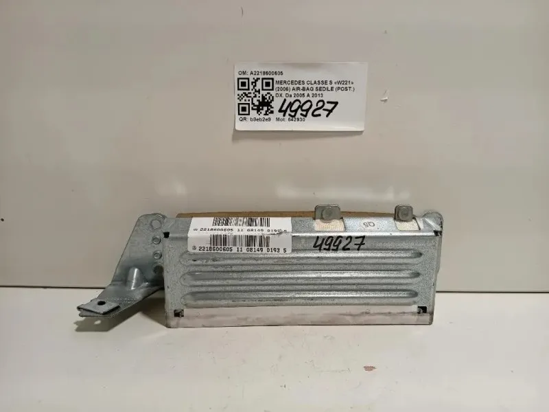 Air-bag Sedile POST DX A2218600605 Mercedes Classe S W221 2006